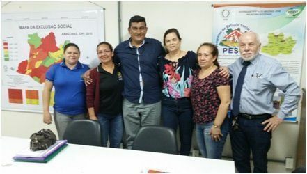 Equipe do DSEI Manaus e gestores da Ufam reunidos